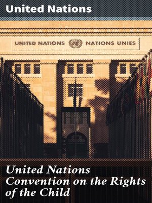 cover image of United Nations Convention on the Rights of the Child
